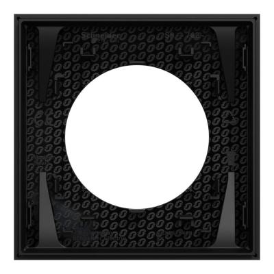  Odace plaque 1 poste noir 