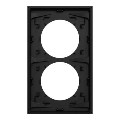  Odace plaque 2 postes 57mm noi 