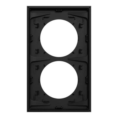  Odace plaque 2 postes 57mm noi 