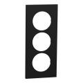 Odace plaque 3 postes 57mm noi 