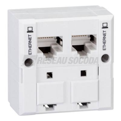  DOUBLEUR 45x45MM ETHERNET 