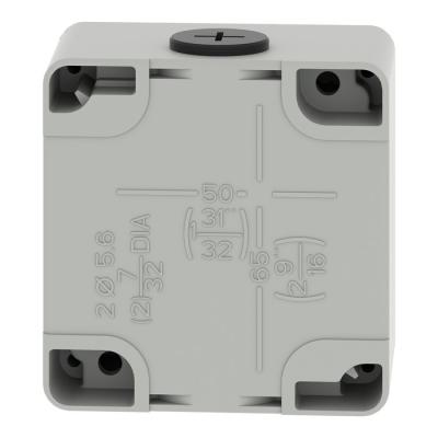  Boite vide grise 1 trou 22mm 