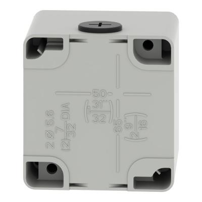  Boite vide grise 1 trou 30mm 