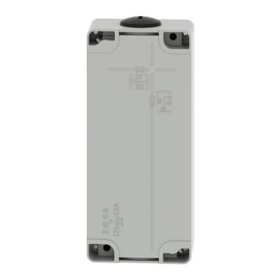  Boite vide grise 3 trous 22mm 