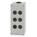  Boite vide grise 6 trous 22mm 