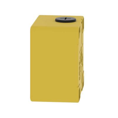  Boitier vide jaune non perc� 