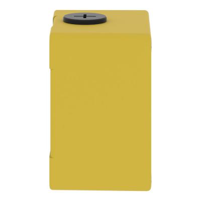  Boitier vide jaune 1 trou 22mm 