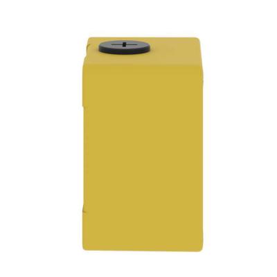  Boitier vide jaune 1 trou 22mm 
