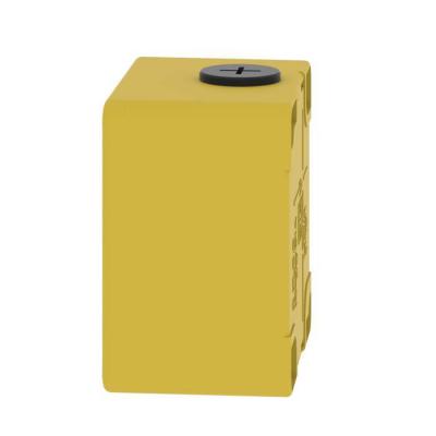  Boitier vide jaune 1 trou 22mm 