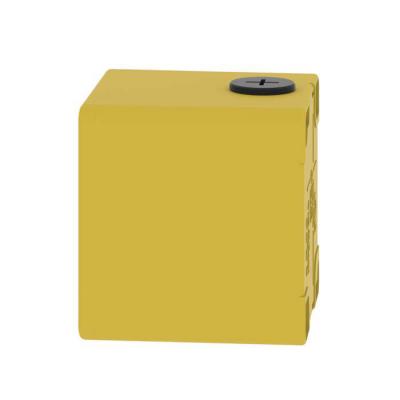  Boitier vide jaune 1 trou 22mm 