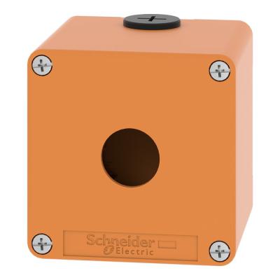  Boite vide orange 1 trou 22mm 