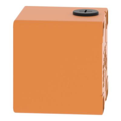  Boite vide orange 1 trou 22mm 