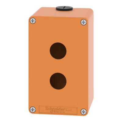  Boite vide orange 2 trous 22mm 