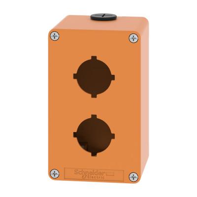  Boite vide orange 2 trous 30mm 