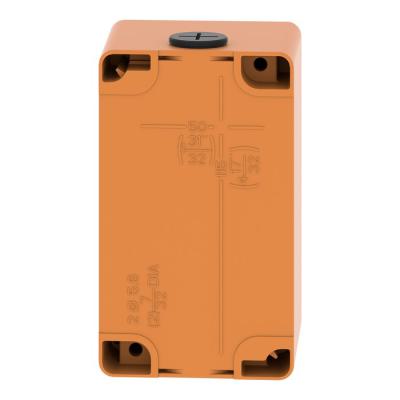 Boite vide orange 2 trous 30mm 