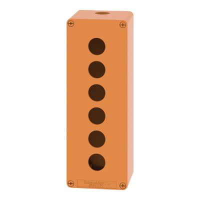  Boite vide orange 6 trous 22mm 