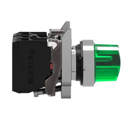  BOUTON TOURNANT LUMINEUX VERT 