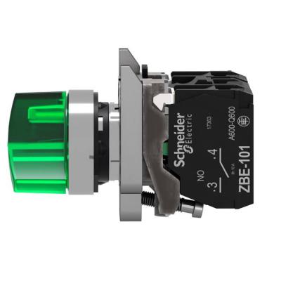  BOUTON TOURNANT LUMINEUX VERT 