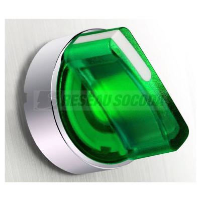  BOUTON TOURNANT LUMINEUX VERT 