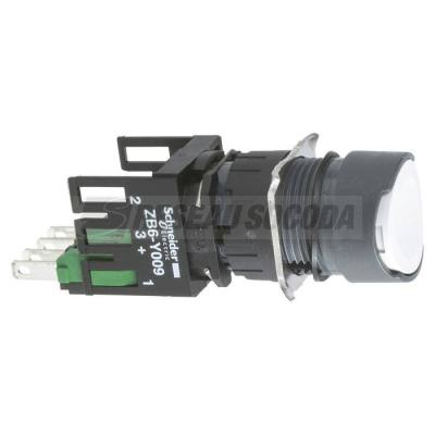  BOUTONPOUSSOIR BLANC DIAM 