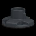  Base montage plastique grise 