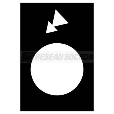  ETIQUETTE 30 X 40 MM NOIR 