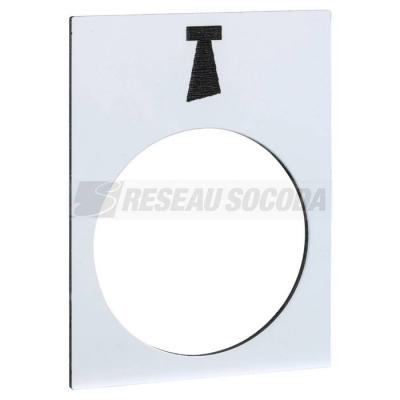  ETIQ 30X40MM BLC Alarme 