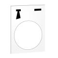  ETIQ 30X40MM BLC Alarme-Marche 