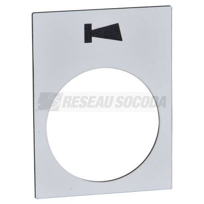  ETIQ 30X40MM BLC Alarme 