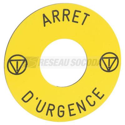  ETIQ DIAM 45MM ARRET D UR 