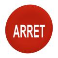  capsule BP flush 'ARRET' rouge 