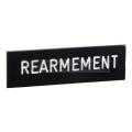 ETIQU REARMEMENT             ! 