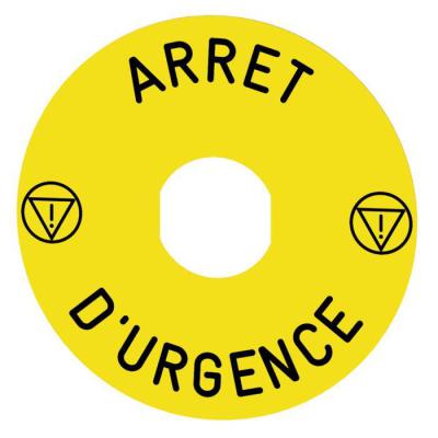  ETIQUETTE ARRET URGENCE 
