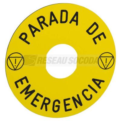  ETIQUETTE ARRET URGENCE 