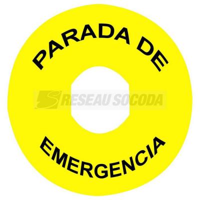  ETIQUETTE ARRET URGENCE 