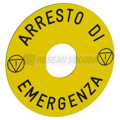  ETIQUETTE ARRET URGENCE 