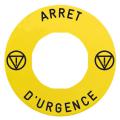  ETIQUETTE JAUNE ARRET D U 
