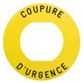 ETIQUETTE COUPURE URGENCE 