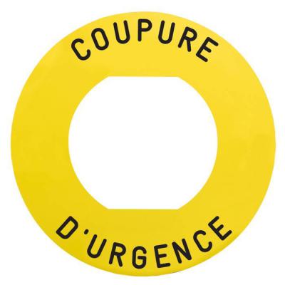  ETIQUETTE COUPURE URGENCE 