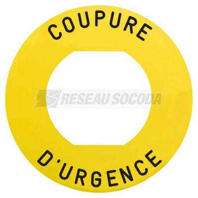  ETIQUETTE COUPURE URGENCE 