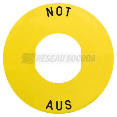  ETIQUETTE CIRCULAIRE JAUN 