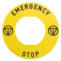  ETIQUETTE EMERGENCY STOP 
