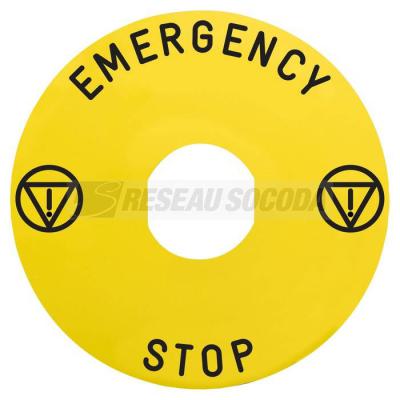  ETIQUETTE EMERGENCY STOP 