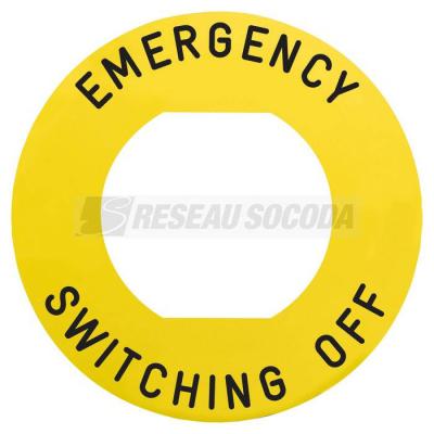  Etiquette EMERGENCY SWITC 