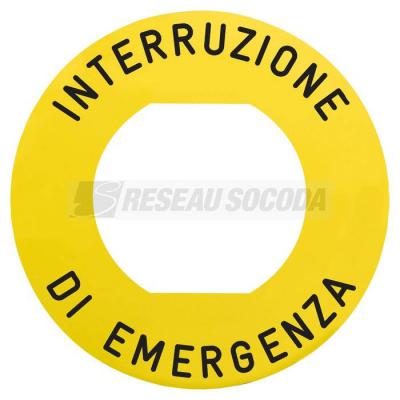  ETIQUETTE DESCONEXION DE 