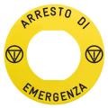  ETIQUETTE ARRESTO DI EMER 