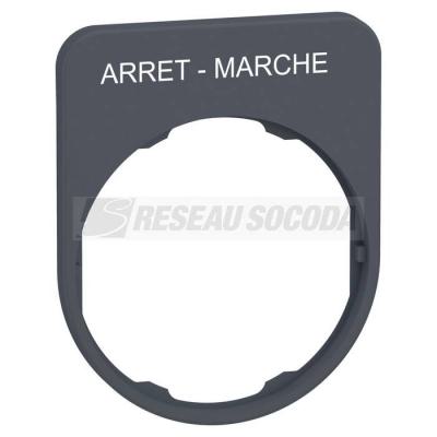  LEGEND PLATE-ARRET-MARCHE 