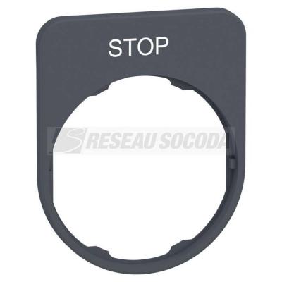  LEGEND PLATE WITH STOP MA 
