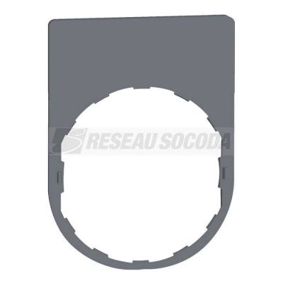  Etiquette plate 30x40 noire 