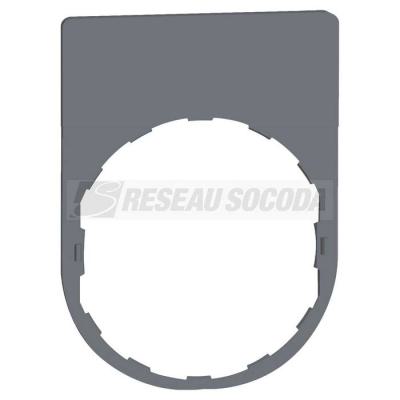  Etiquette plate 30x40 noire 
